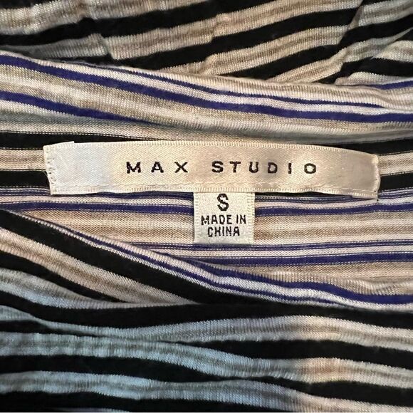 3 for $30! Max studio striped cowl neck shirt - Picture 7 of 9